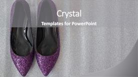  Presentation with silver purple - Cool new presentation design with sparkling stylish purple magenta backdrop and a gray colored foreground