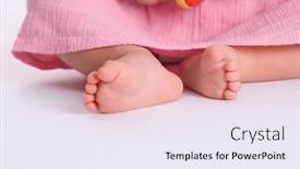  Presentation with toddlers - PPT layouts featuring pair-of-tiny-toddlers-feet and a  colored foreground
