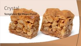  Presentation with pair - PPT layouts consisting of pair-of-traditional-syrian-cookies background and a yellow colored foreground