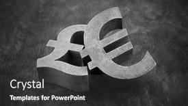  Presentation with euro - Theme having pair-of-vintage-pound background and a dark gray colored foreground