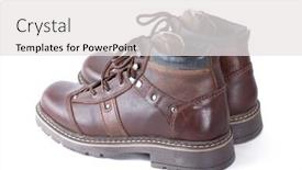  Presentation with pair - Amazing presentation having pair-of-winter-shoes-isolated backdrop and a white colored foreground