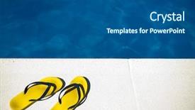  Presentation with blue and yellow geometric - Slide set featuring pair of yellow and blue background and a dark gray colored foreground