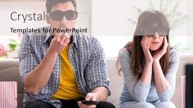  Presentation with movie - Amazing presentation theme having pair-watching-3d-movie backdrop and a lemonade colored foreground