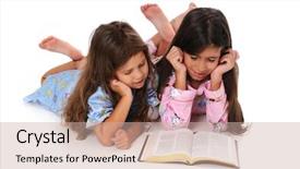  Presentation with bedtime story - Audience pleasing PPT layouts consisting of pajamas reading the bible backdrop and a soft green colored foreground