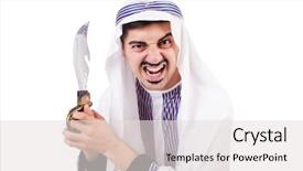  Presentation with arab - Audience pleasing slide set consisting of engineering - reinforcement of concrete work using backdrop and a coral colored foreground.