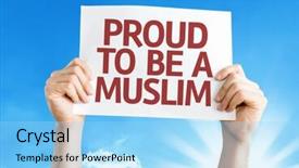  Presentation with muslim - Amazing theme having pakistan peace - proud to be a muslim backdrop and a arctic colored foreground