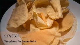  Presentation with indian - Slide deck enhanced with pakistan restaurant - chapati or indian bread background and a gold colored foreground