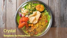  Presentation with pakistan - Colorful slide deck enhanced with pakistan restaurant - overhead view of full length backdrop and a red colored foreground