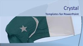  Presentation with pakistan flag - Slides with pakistan's flag background and a light blue colored foreground