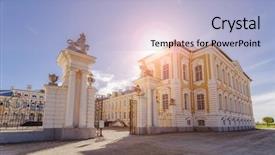  Presentation with baroque - Colorful presentation enhanced with palace built for the duke backdrop and a light blue colored foreground