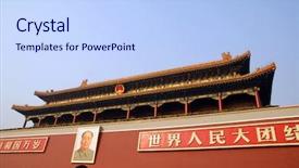  Presentation with royal - Amazing presentation theme having palace in peking with mao backdrop and a  colored foreground