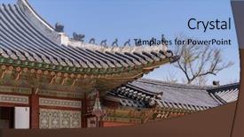  Presentation with mongolian state south korea - Audience pleasing slide deck consisting of palace in seoul south korea backdrop and a light blue colored foreground