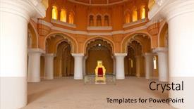  Presentation with madurai tamil nadu south india - Beautiful presentation featuring palace madurai tamil nadu india backdrop and a coral colored foreground
