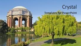  Presentation with fine arts - Slide deck consisting of  background and a  colored foreground