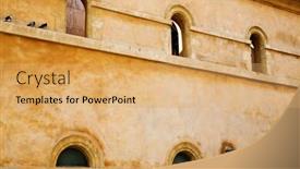  Presentation with justice - Cool new presentation theme with palace of justice in aix backdrop and a yellow colored foreground