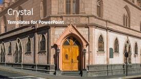  Presentation with backingam palace - Presentation theme consisting of palace-of-the-archbishop background and a violet colored foreground