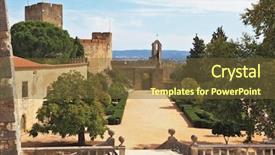  Presentation with knights - Slide set consisting of palace of the knights templar background and a  colored foreground