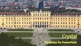  Presentation with vienna - Amazing slide set having palace-schonbrunn-in-vienna-austria backdrop and a tawny brown colored foreground