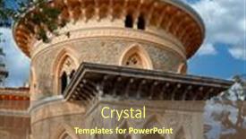  Presentation with 19th century - PPT theme consisting of palacio-de-monserrate-palace and a tawny brown colored foreground