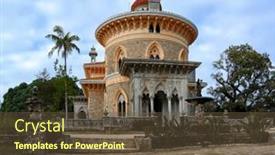  Presentation with 19th century - PPT theme enhanced with palacio-de-monserrate-palace and a tawny brown colored foreground