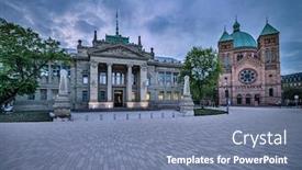  Presentation with catholic - Colorful PPT layouts enhanced with palais-de-justice-courthouse-next backdrop and a seafoam green colored foreground