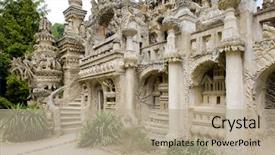  Presentation with france history philosophy - Presentation featuring palais ideal du facteur cheval background and a  colored foreground