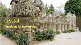  Presentation with france history philosophy - Colorful slide set enhanced with palais ideal du facteur cheval backdrop and a  colored foreground