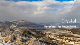  Presentation with czech republic - PPT layouts enhanced with palava-winter-landscape-with-sirotci background and a gray colored foreground