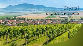  Presentation with czech republic - Cool new slide deck with palava-with-vineyards-near-popice backdrop and a light blue colored foreground
