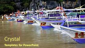  Presentation with palawan underground river - Slide deck having palawan-philippines-febraury-11-2016 background and a violet colored foreground