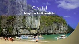  Presentation with palawan underground river - Slide set featuring palawan-philippines-febraury-11-2016 background and a teal colored foreground