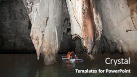  Presentation with palawan underground river - Audience pleasing presentation design consisting of palawan-philippines-march-27-2016 backdrop and a tawny brown colored foreground