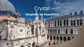  Presentation with venice - Slide set consisting of palazzo-ducale-or-doge-s background and a  colored foreground