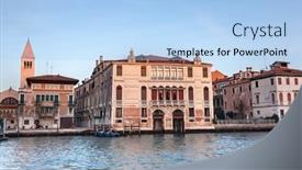  Presentation with venice - PPT theme enhanced with palazzo-malipiero-in-venice-italy background and a light blue colored foreground