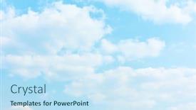  Presentation with sky blue - Presentation featuring pale-blue-sky-with-white background and a sky blue colored foreground