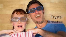  Presentation with bleached - Theme enhanced with pale grey red - couple enjoying a movie night background and a coral colored foreground