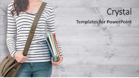  Presentation with bleached - Audience pleasing presentation design consisting of pale grey red - mid section of man backdrop and a light gray colored foreground