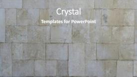  Presentation with tiles - Presentation theme consisting of pale texture of a wall covered with tiles background and a gray colored foreground