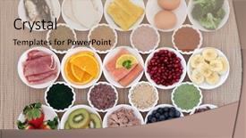  Presentation with body building - Theme featuring paleo - health and body building high background and a coral colored foreground