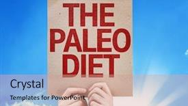  Presentation with diet - Audience pleasing PPT theme consisting of paleo diet card with beautiful backdrop and a coral colored foreground