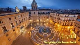  Presentation with dusk - Presentation theme featuring palermo-italy-with-the-praetorian background and a  colored foreground