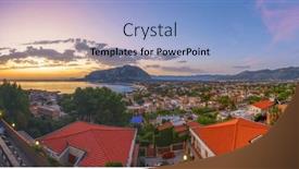  Presentation with dawn - PPT theme featuring palermo-sicily-italy background and a light blue colored foreground