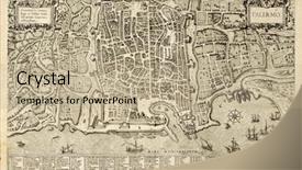  Presentation with antique - Audience pleasing PPT layouts consisting of palermo the main town backdrop and a coral colored foreground