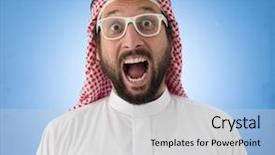  Presentation with muslim kidsanimasi - Slides consisting of palestine - portrait of an amazed young background and a light gray colored foreground