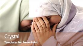  Presentation with palestine - Theme featuring palestine - two woman is craying background and a coral colored foreground