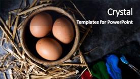  Presentation with paint high - Beautiful slide set featuring palette and some straw stalk backdrop and a wine colored foreground