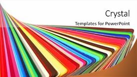  Presentation with paint industry - Theme featuring palette guide for printing industry background and a white colored foreground