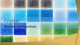  Presentation with tiles - Presentation theme enhanced with palette-of-a-glass-tiles background and a light blue colored foreground