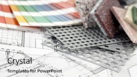  Presentation with plastics - Colorful presentation theme enhanced with palette of colors designs backdrop and a white colored foreground