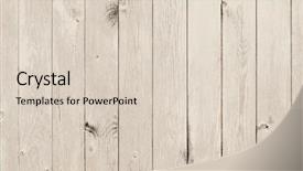  Presentation with wood texture - PPT theme with paling - old pale wood texture background and a lemonade colored foreground